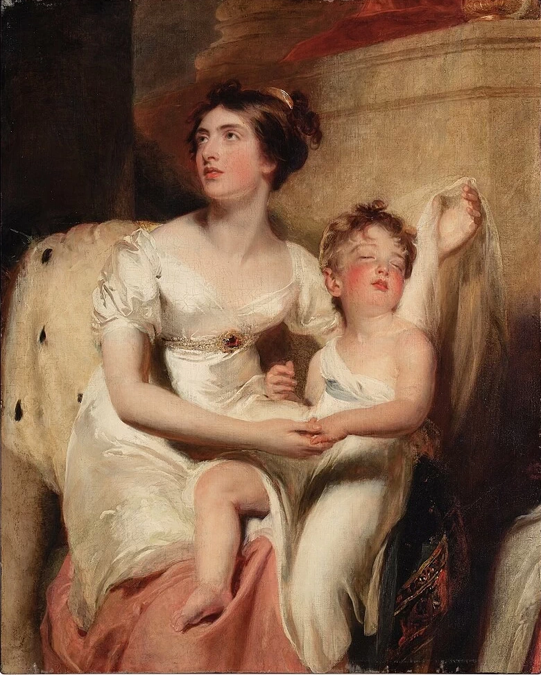 Ritratto di Anna, contessa di Charlemont e di suo figlio James